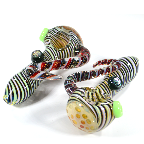 Honeycomb Dichro Milky Color Pipe