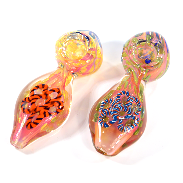 Fumed Inside Out Flat Mouth Pipe